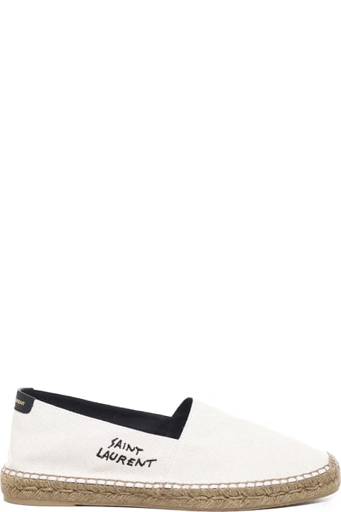 Shoes for Men Saint Laurent Canvas Espadrilles With Embroidery