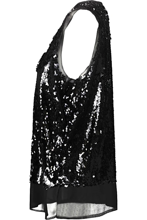 Comme des Garçons لـ Women Comme des Garçons Sequin Embroidered Top