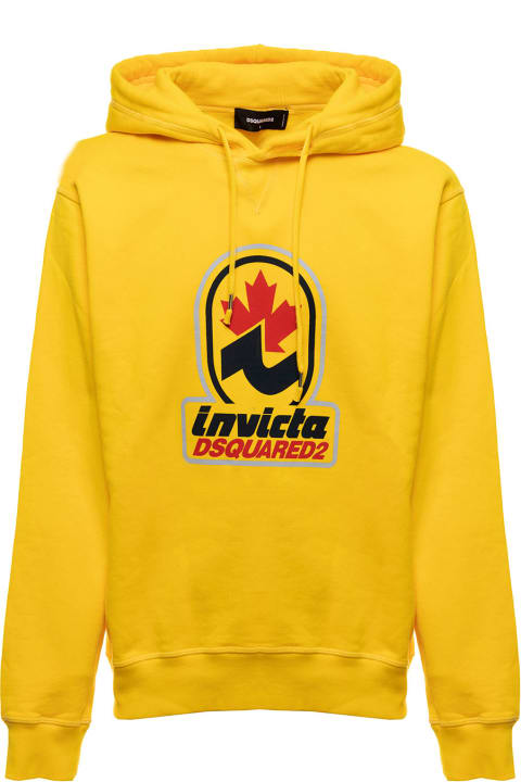 Dsquared2 for Men Dsquared2 Yellow Jersey Hoodie Invicta X D-squared2 Man
