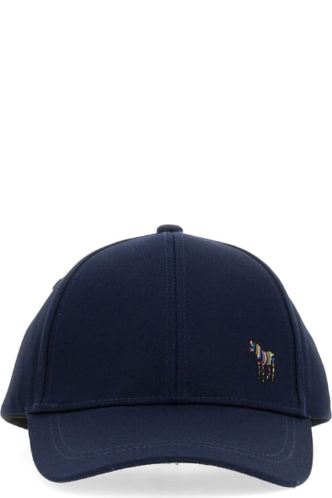 メンズ PS by Paul Smithの帽子 PS by Paul Smith Baseball Cap With "zebra" Logo