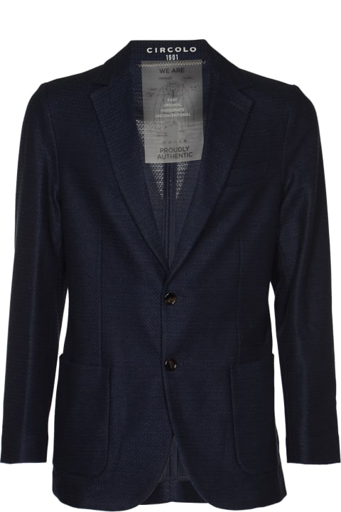 Coats & Jackets for Men Circolo 1901 Patched Pocket Plain Blazer