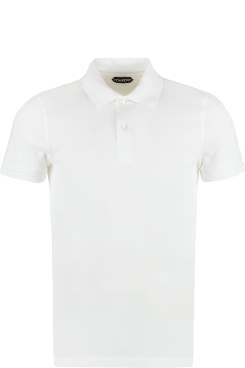 Clothing for Men Tom Ford Short Sleeve Cotton Polo Shirt