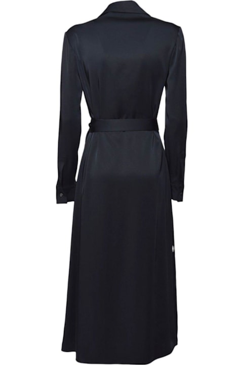 Aspesi Dresses for Women Aspesi Satin Long Wrap Dress