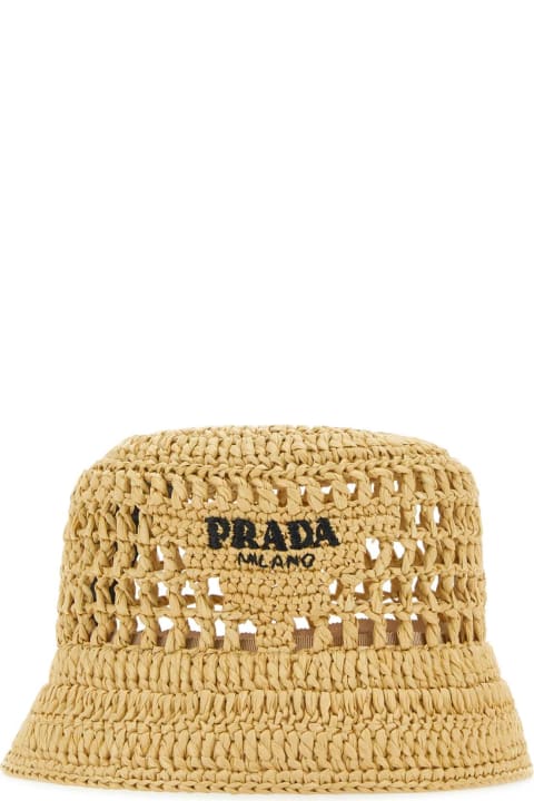 Fashion for Women Prada Raffia Bucket Hat