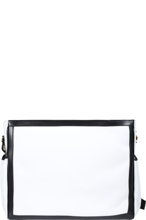 Homeware Balmain White Mommy Bag For Babies With Logo