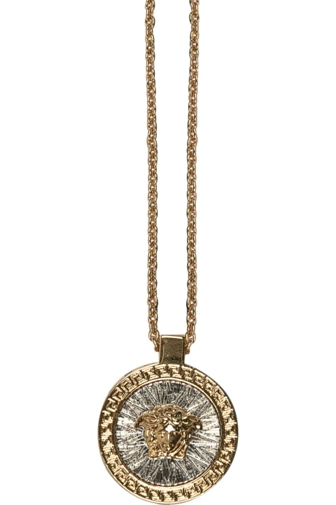 Versace Jewelry for Men Versace Necklace Metal Strass