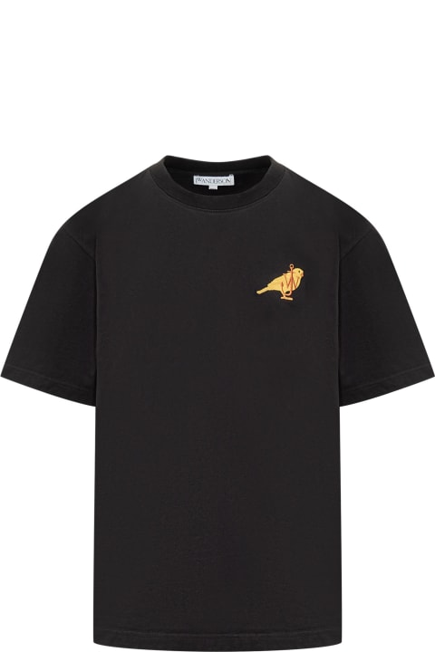 J.W. Anderson Topwear for Men J.W. Anderson Canary Embroidery T-shirt