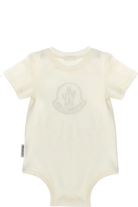 Moncler Bodysuits & Sets for Baby Girls Moncler Embroidered Logo Bodysuit