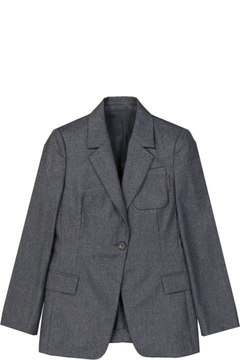Coats & Jackets for Women Brunello Cucinelli Virgin Wool Blazer
