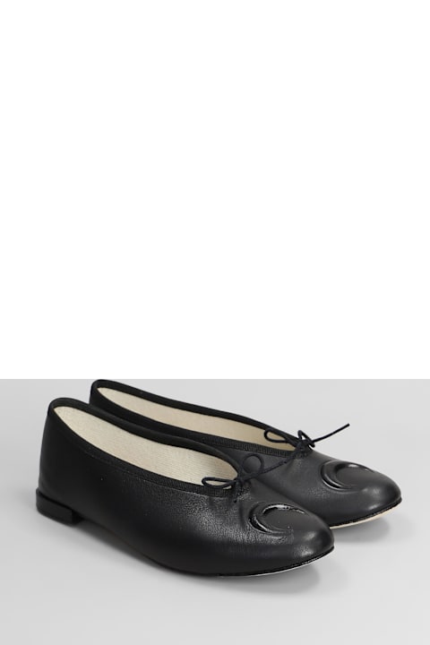 Repetto for Women Repetto Lilouh Ballet Flats In Black Leather
