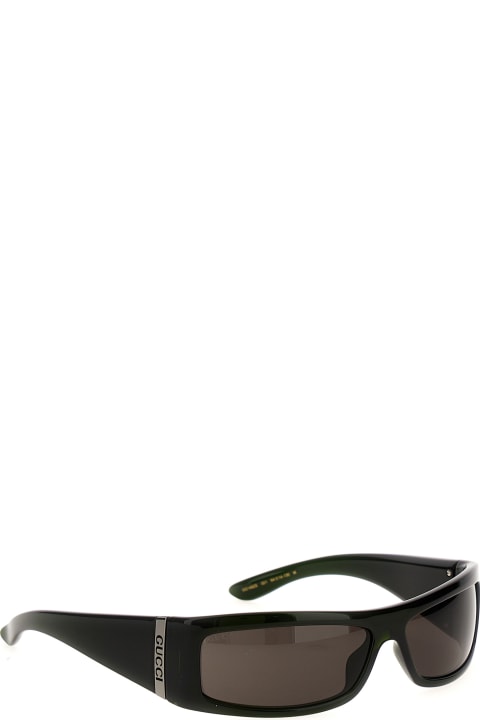 ウィメンズ Gucciのアイウェア Gucci Rectangular Logo Sunglasses