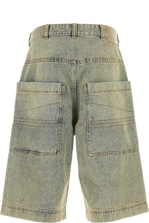 Entire Studios لـ Men Entire Studios Denim Bermuda Shorts