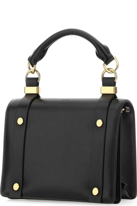 Bags Sale for Women Chloé Black Leather Small Ora Handbag