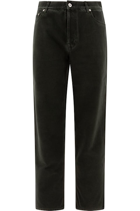 أدوات منزلية Burberry Logo Patch Straight-leg Jeans