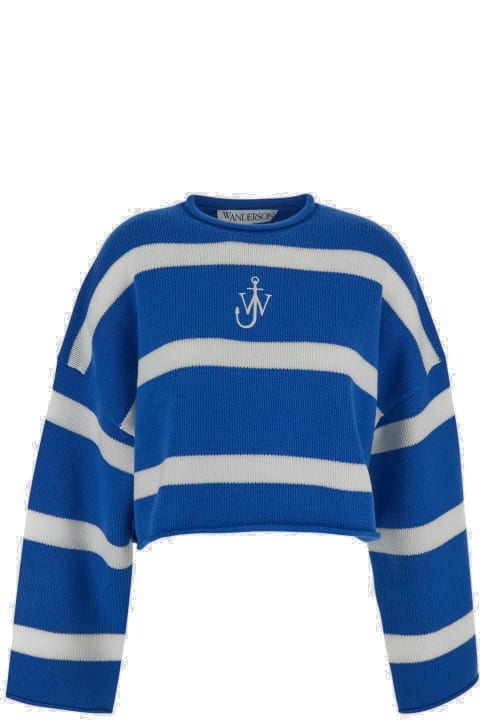 Alexander Wang Sweaters for Women Alexander Wang Logo Embroidered Striped Sweater