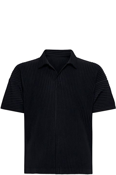 Homme Plissé Issey Miyake Shirts for Men Homme Plissé Issey Miyake Pleated Polo Shirt