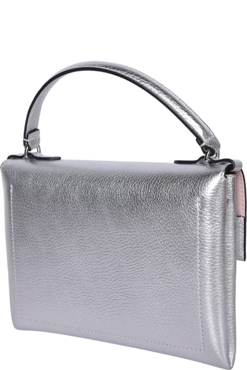 Fashion for Women Coccinelle Coccinelle Binxie Mini Top Handle Silver Bag