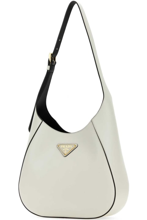 Prada for Women Prada White Leather Shoulder Bag
