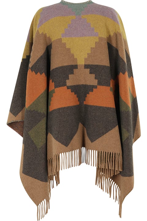 Bazar Deluxe معاطف وجواكت لـ السيدات Bazar Deluxe Poncho Navajo