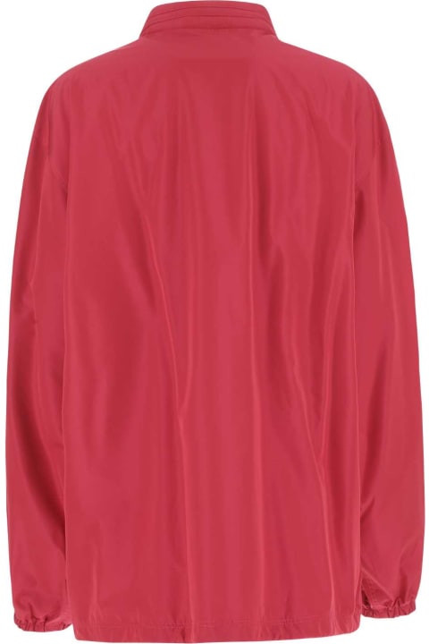 Balenciaga Coats & Jackets for Women Balenciaga Fuchsia Polyester Blend Windbreaker