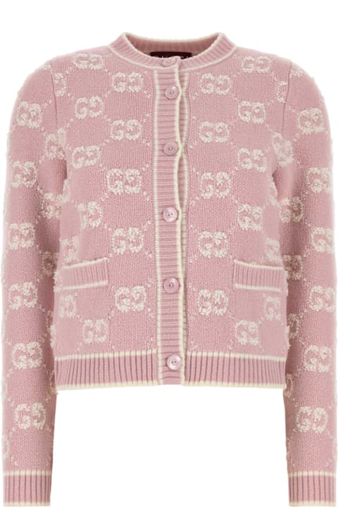 Gucci Sweaters for Women Gucci Embroidered Wool Cardigan