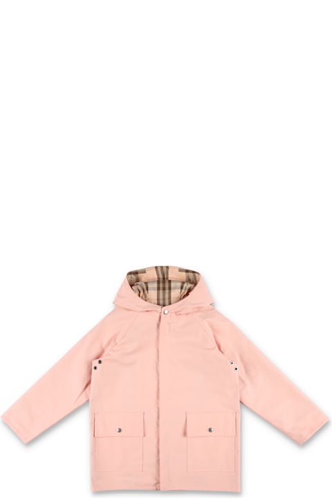 Homeware Burberry Kid - Reversible Check Cotton Coat