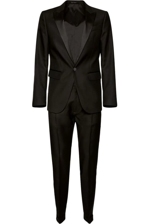Dsquared2 for Men Dsquared2 Black Berlin Wool And Silk Suit