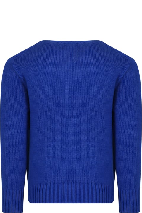 Ralph Lauren for Kids Ralph Lauren Blue Sweater For Boy With Polo Bear