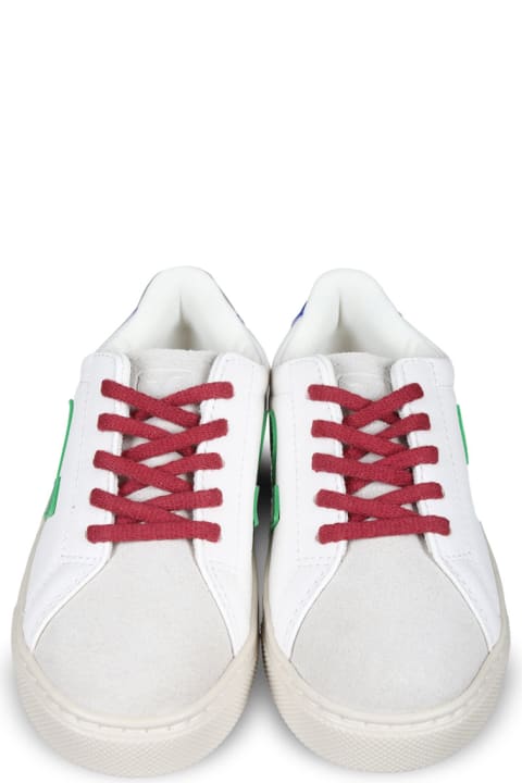 Homeware Veja White Sneakers For Kids With Logo