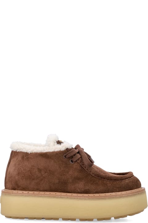 Homeware Prada Prada Suede Chukka Boots With Shearling Lining