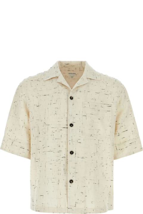 Shirts for Men Bottega Veneta Ivory Viscose Blend Shirt