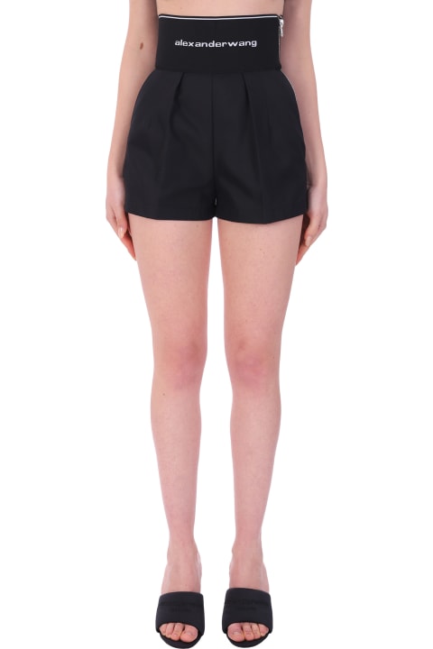 Alexander Wang Pants & Shorts for Women Alexander Wang Shorts In Black Synthetic Fibers