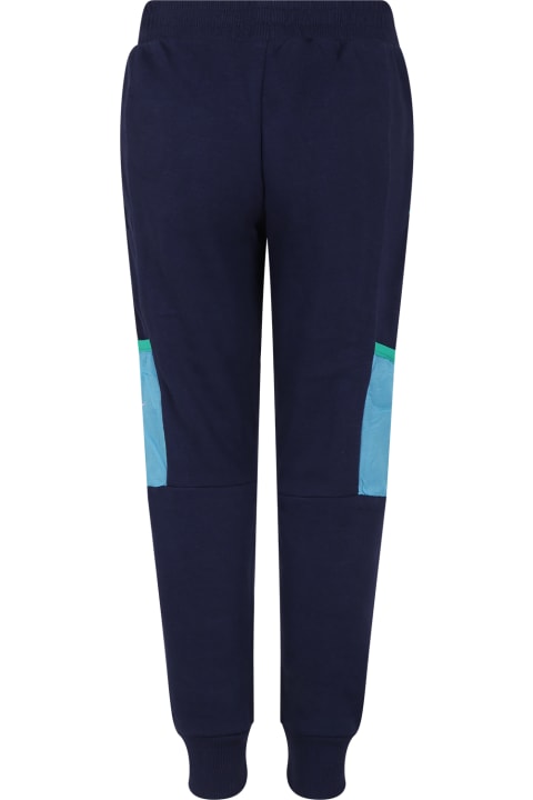 Nike Bottoms for Boys Nike Blue Trousers For Boy With Logo And Swoosh