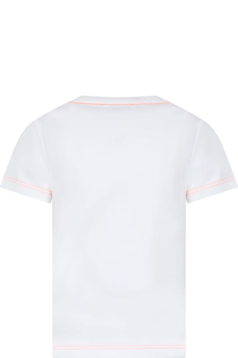 ボーイズ Marc JacobsのTシャツ＆ポロシャツ Marc Jacobs White T-shirt For Boy With Logo Print