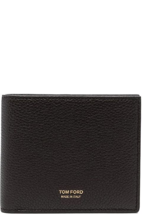 Tom Ford Wallets for Women Tom Ford Soft Grain Leather T Line Classic Bifold Wallet