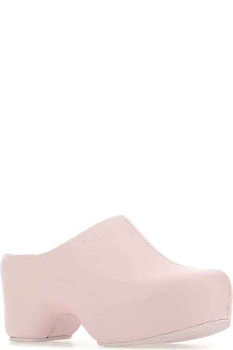 ウィメンズのセール Givenchy Pastel Pink Leather G Clog Mules