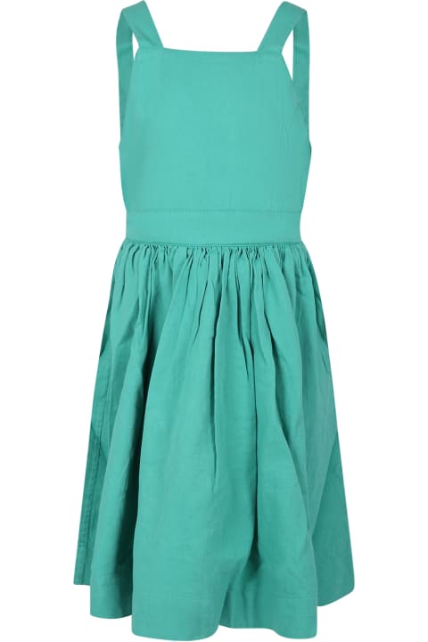 Dresses for Girls Molo Green Casual Dress For Girl
