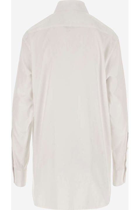 Stella McCartney Topwear for Women Stella McCartney Cotton Shirt With Rhinestones