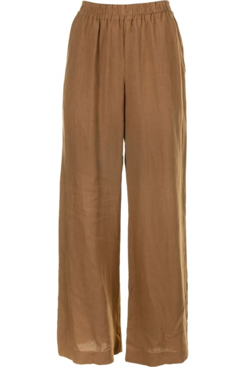 ウィメンズ Eleventyのパンツ＆ショーツ Eleventy High-waisted Linen Trousers With Elastic