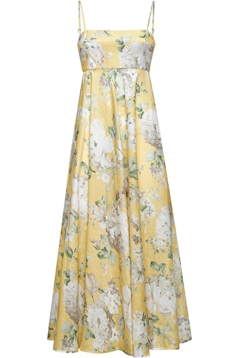 Homeware Zimmermann Acacia Floral Printed Midi Dress