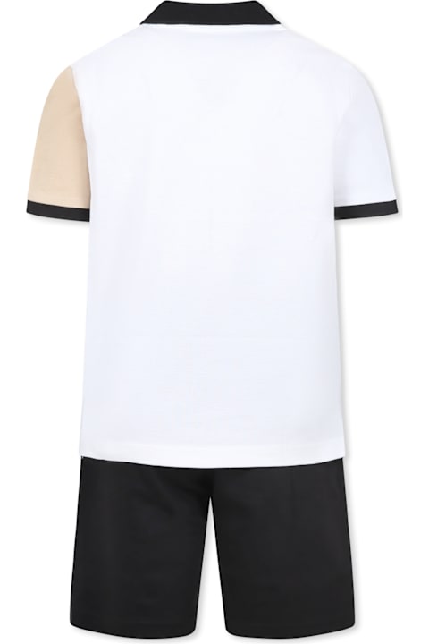 Hugo Boss Suits for Boys Hugo Boss Multicolor Suit For Boy With Logo