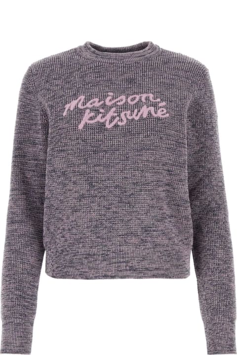 Fashion for Women Maison Kitsuné Two-tone Cotton Sweater