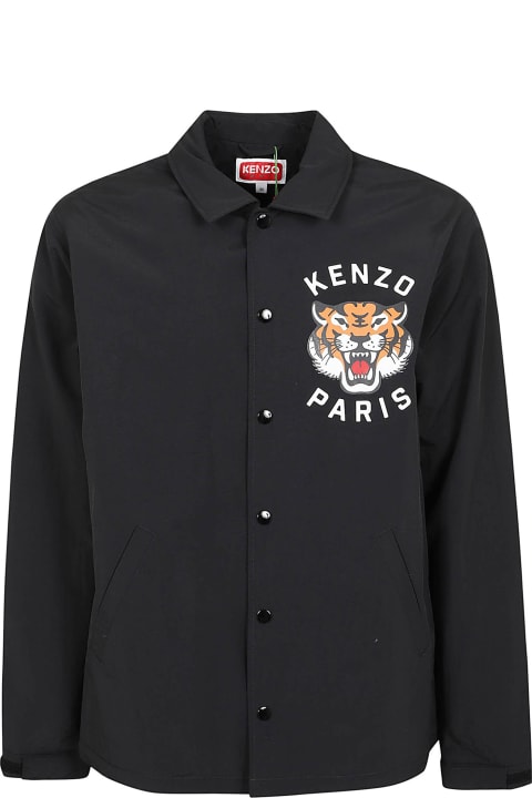 Fashion for Men Kenzo Lucky Tiger Padded Coach Shirt