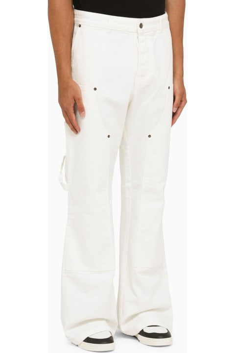 Fashion for Men DARKPARK Dirty White Denim Flared Pants