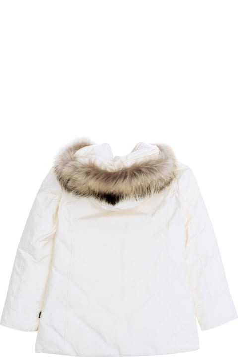 ガールズ Woolrichのコート＆ジャケット Woolrich Long-sleeved Hooded Jacket