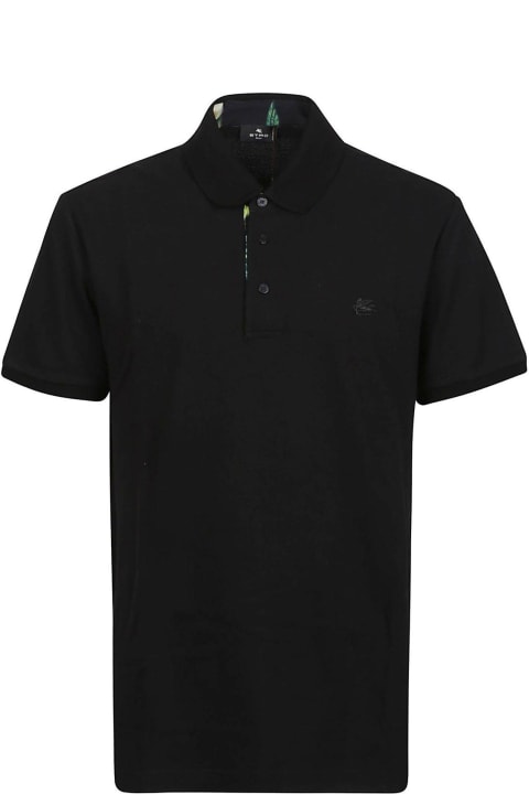 ウィメンズ Etroのトップス Etro Pegaso Embroidered Short-sleeved Polo Shirt