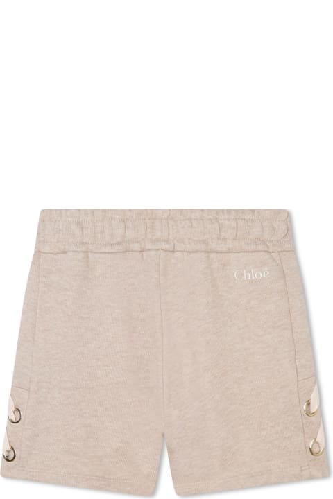 Chloé Bottoms for Girls Chloé Shorts With Embroidery