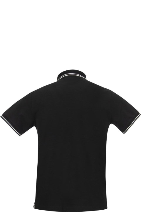 Logo Patch Short-sleeved Polo Shirt