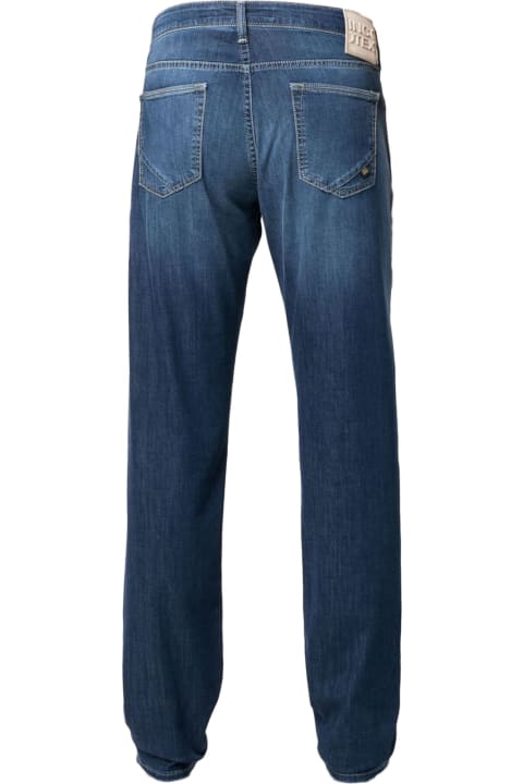 Incotex Pants for Men Incotex Indigo Blue Cotton Blend Jeans