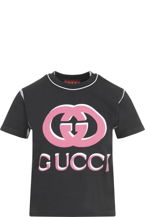 Gucci لـ Women Gucci Logo Print T-shirt